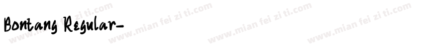 Bontang Regular字体转换
